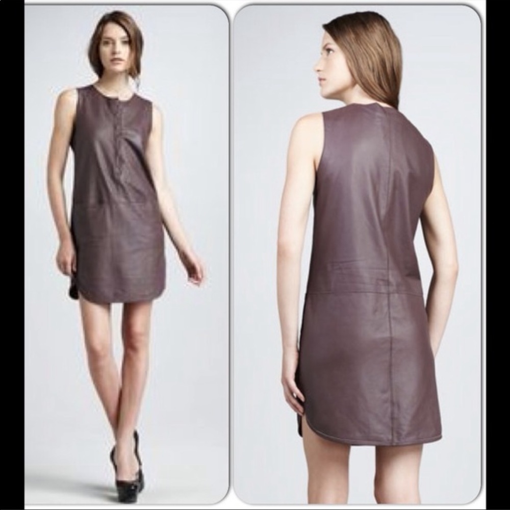 Rebecca Taylor Women’s Runaway Leather Dress - Picture 11 of 11